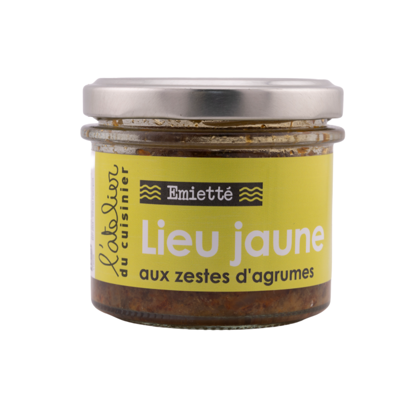 Emietté de lieu jaune aux zestes d’agrumes