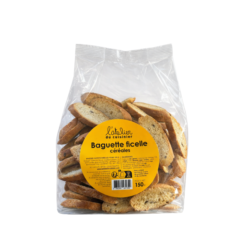 Toasts Baguette ficelle céréales 150g