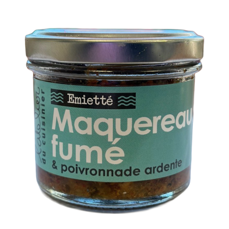 Emietté de maquereau fumé & poivronnade