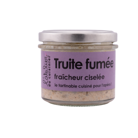 Tartinable de truite fumée, fraîcheur ciselée 90g