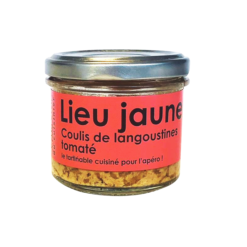 Tartinable de lieu jaune coulis de langoustines tomaté 90g
