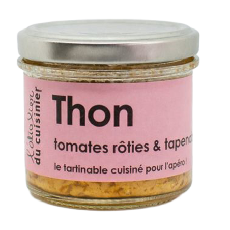 Tartinable de thon, tomates rôties & tapenade 90g